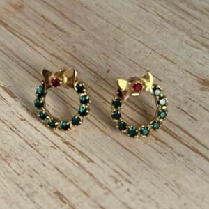 Christmas Wreath Earrings